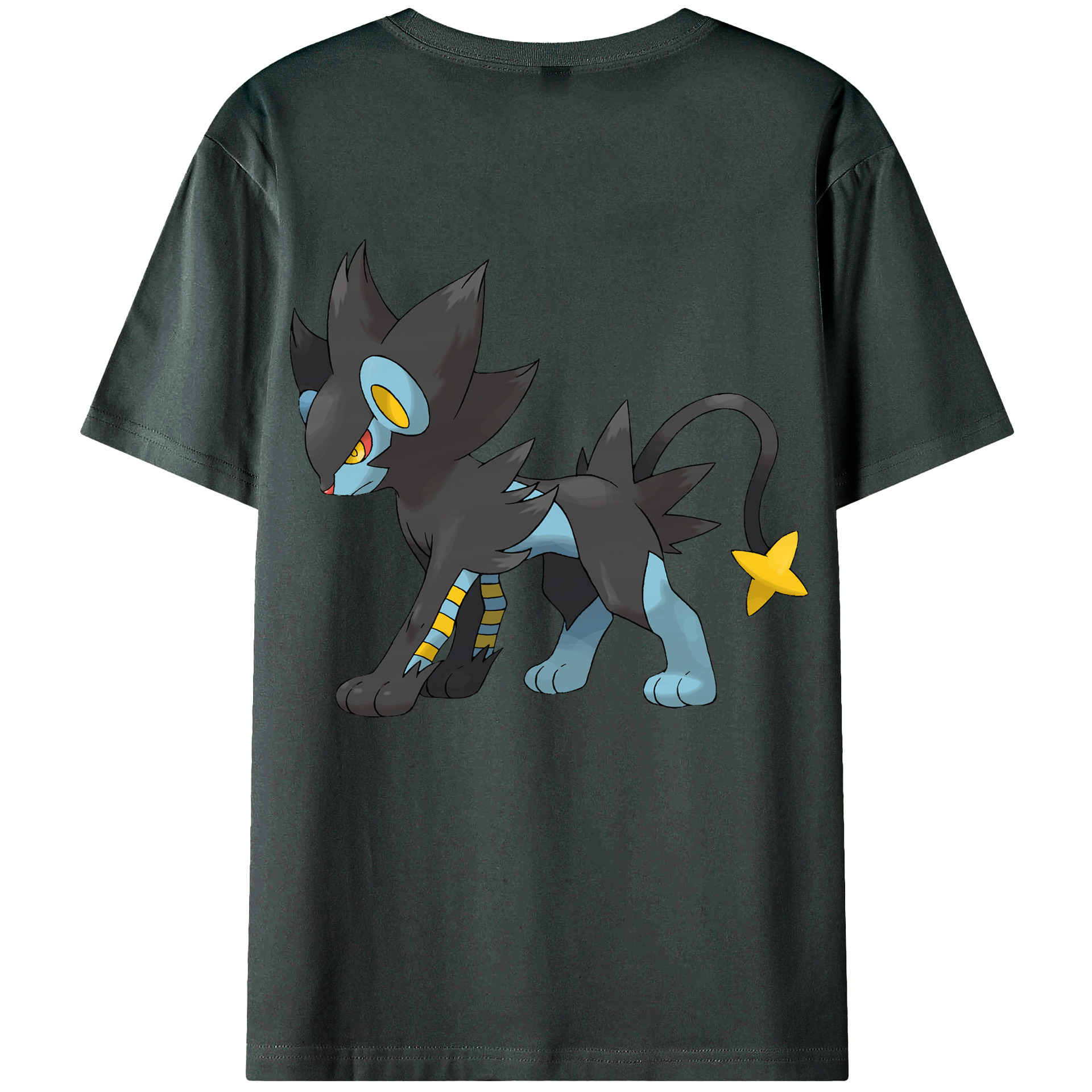 （画像用） ポケットモンスター Pokémon 綿100％ メンズ半袖Tシャツ（バックプリント） 通気性